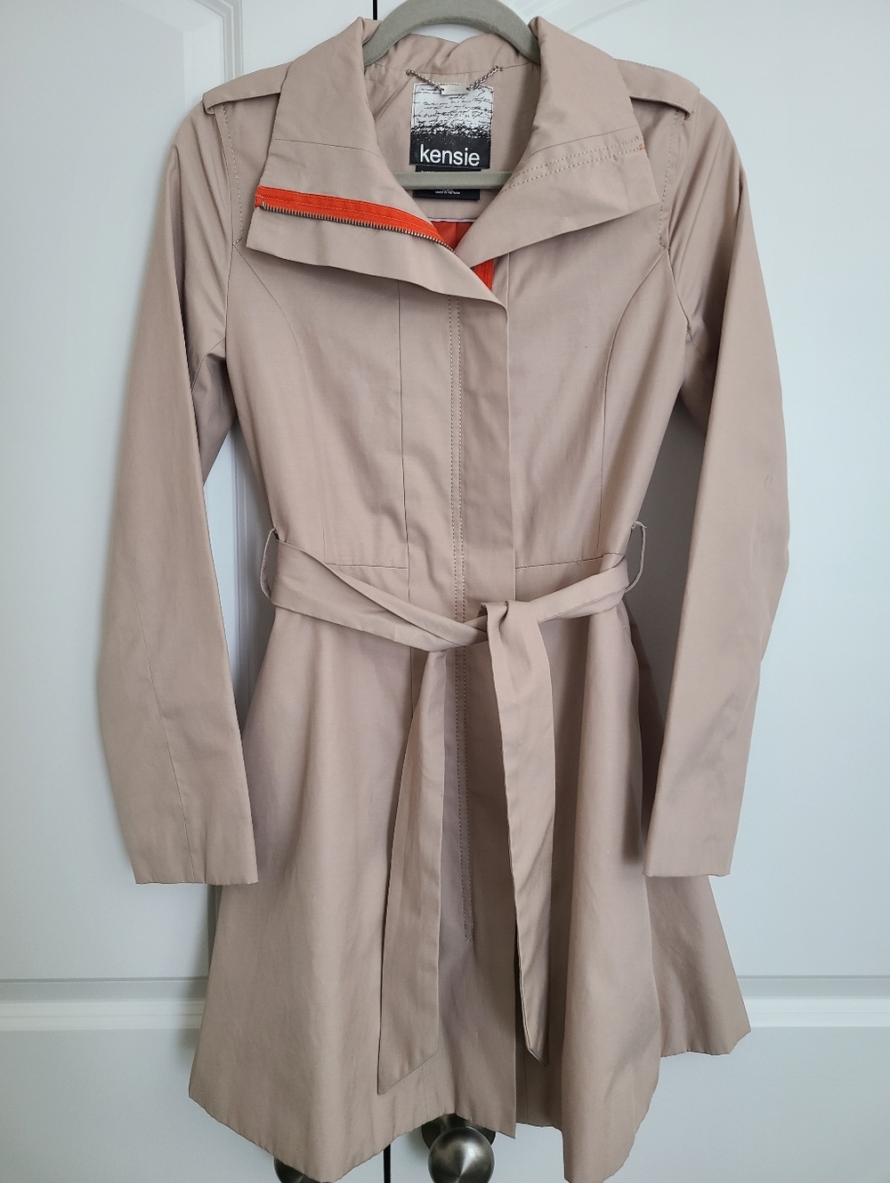 Kensie Belted Trench Coat Size XSmall